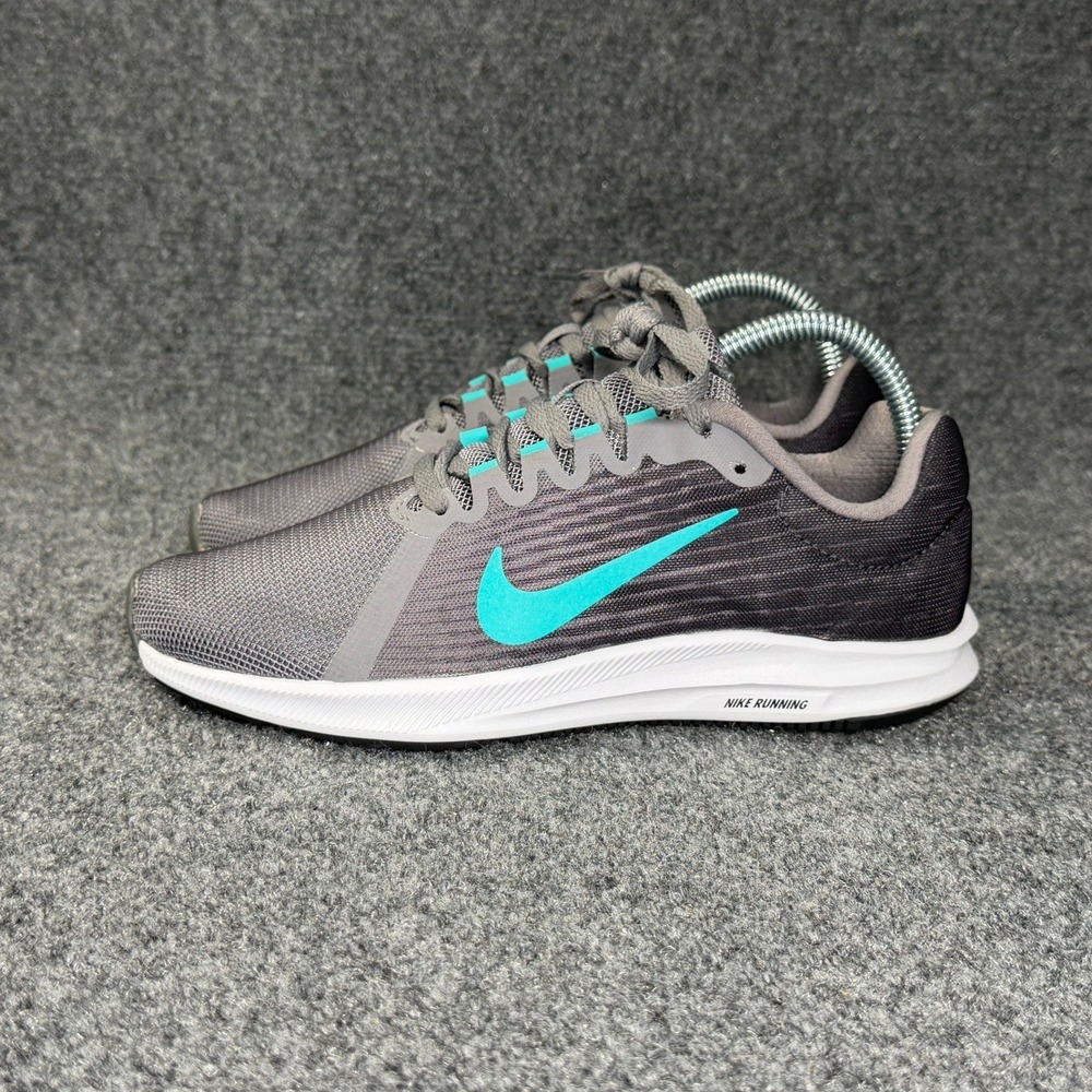 Nike Downshifter 8 Running Shoes Women's 7 Grey Turquoise Athletic Run Training - Picture 4 of 11